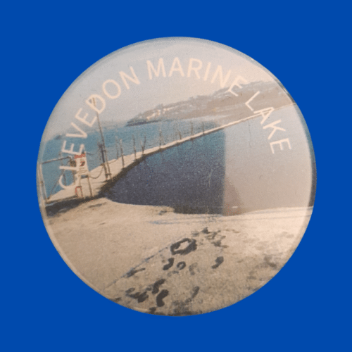 Clevedon Marine Lake Fridge Magnet View of Lake